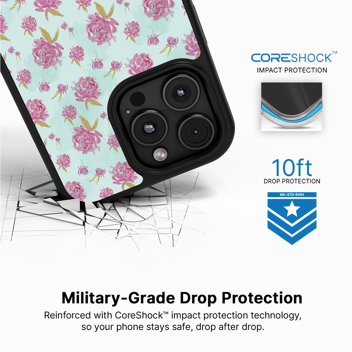 Rose Showers - iPhone 16 Pro Max Case #case type_core (magsafe), #case type_core (non magsafe)