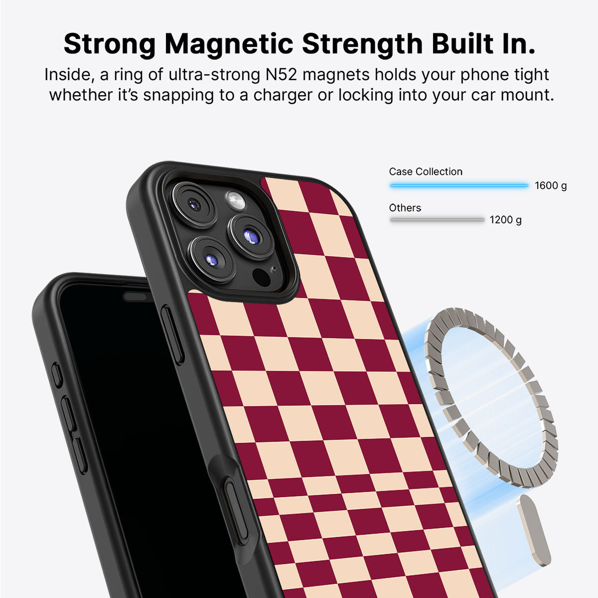 iPhone 16 Pro Max MagSafe case – Rouge Board design