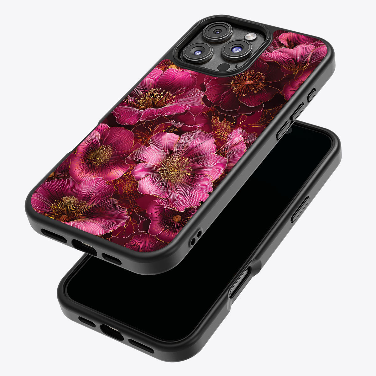 Ruby Flora - iPhone 16 Pro Max Case #case type_core (magsafe), #case type_core (non magsafe)
