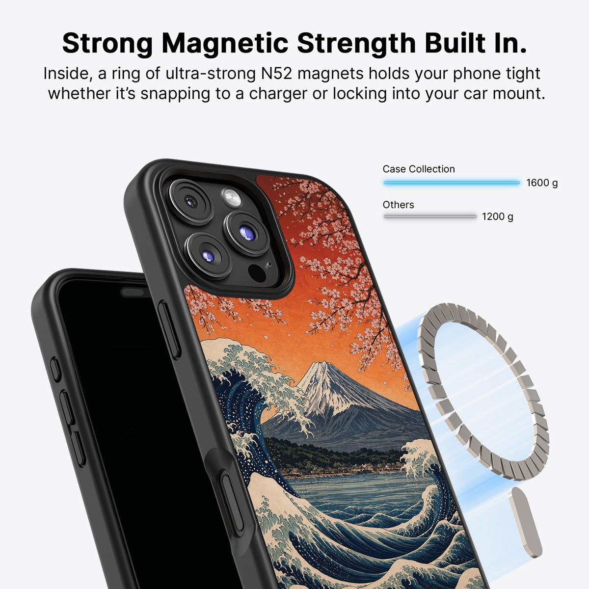 iPhone 16 Pro Max MagSafe case – Sakura Coast design