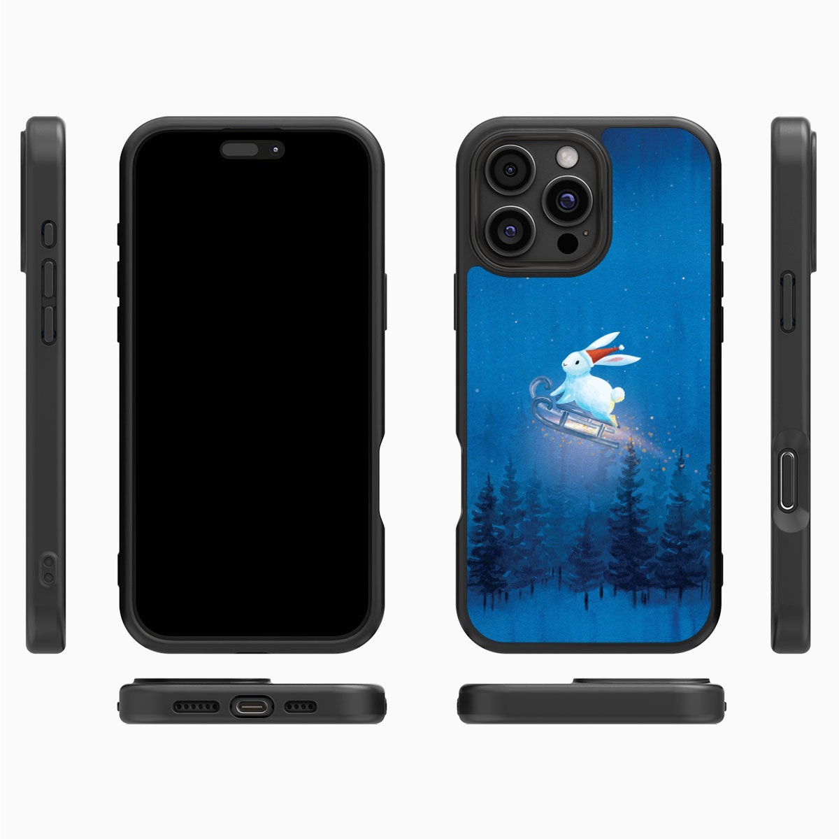 Santa Bunny - iPhone 16 Pro Max Case #case type_core (magsafe), #case type_core (non magsafe)