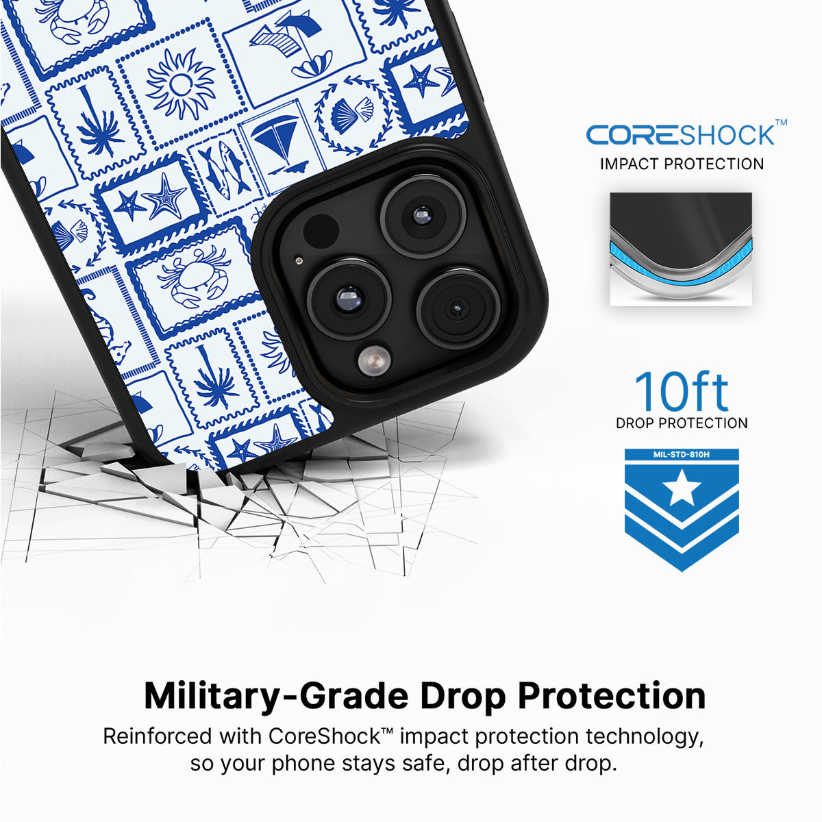 Seaside Sketches - iPhone 16 Pro Max Case #case type_core (magsafe), #case type_core (non magsafe)