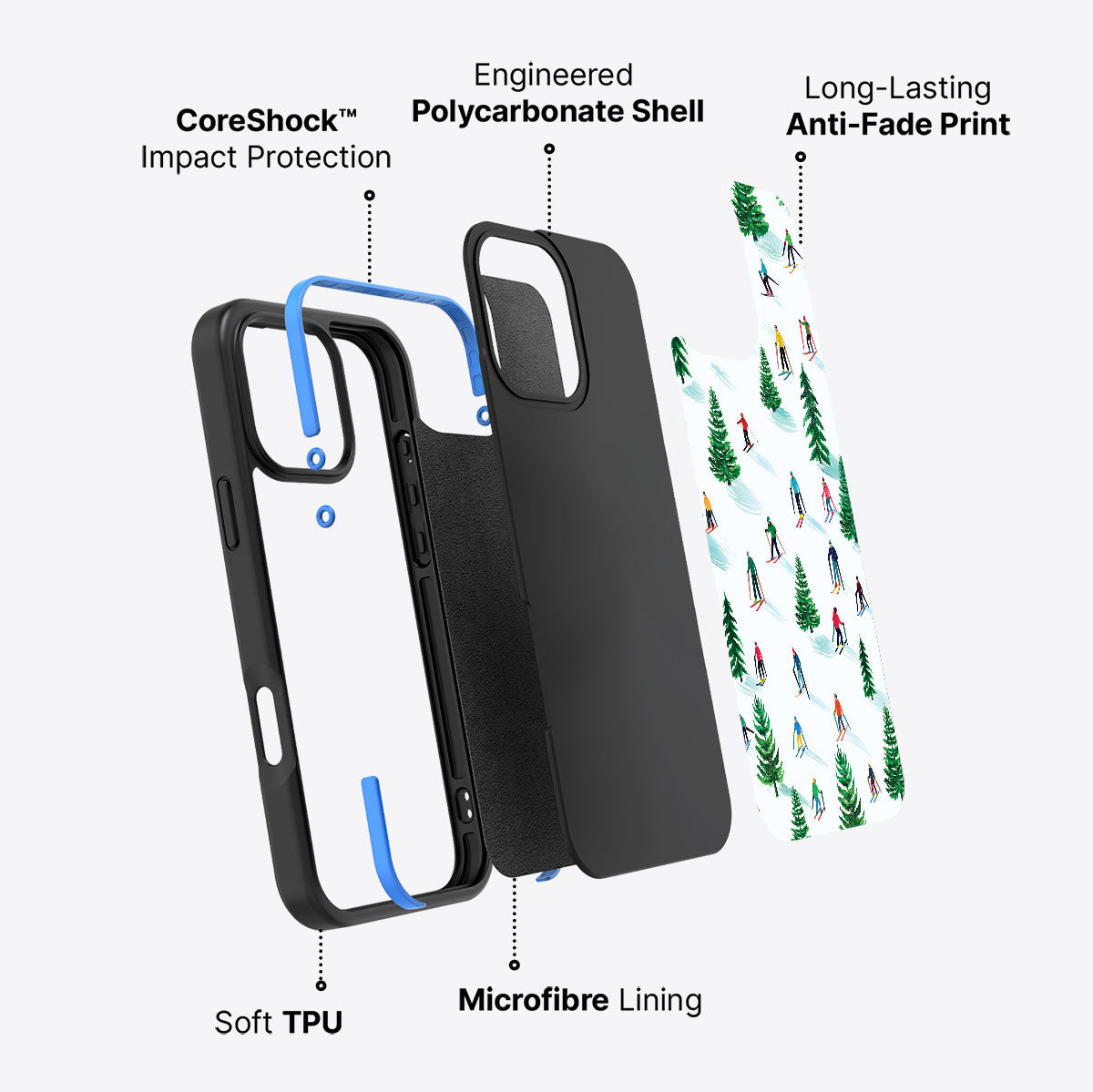 Ski Club - iPhone 16 Pro Max Case #case type_core (non magsafe)
