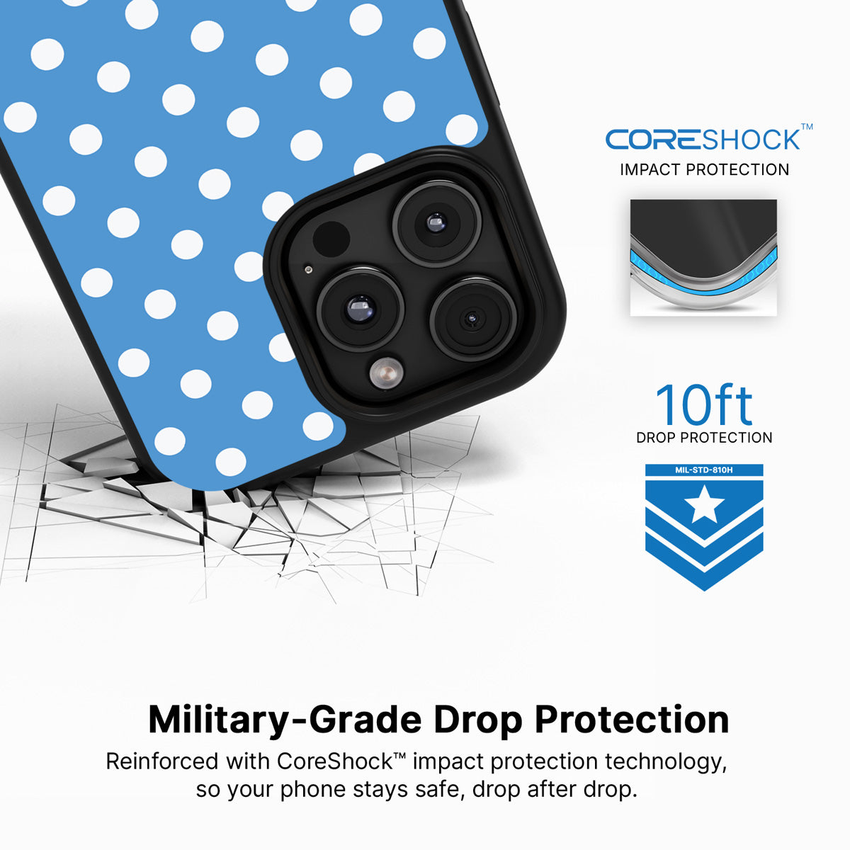 Summer Breeze iPhone 16 Pro Max case with drop protection