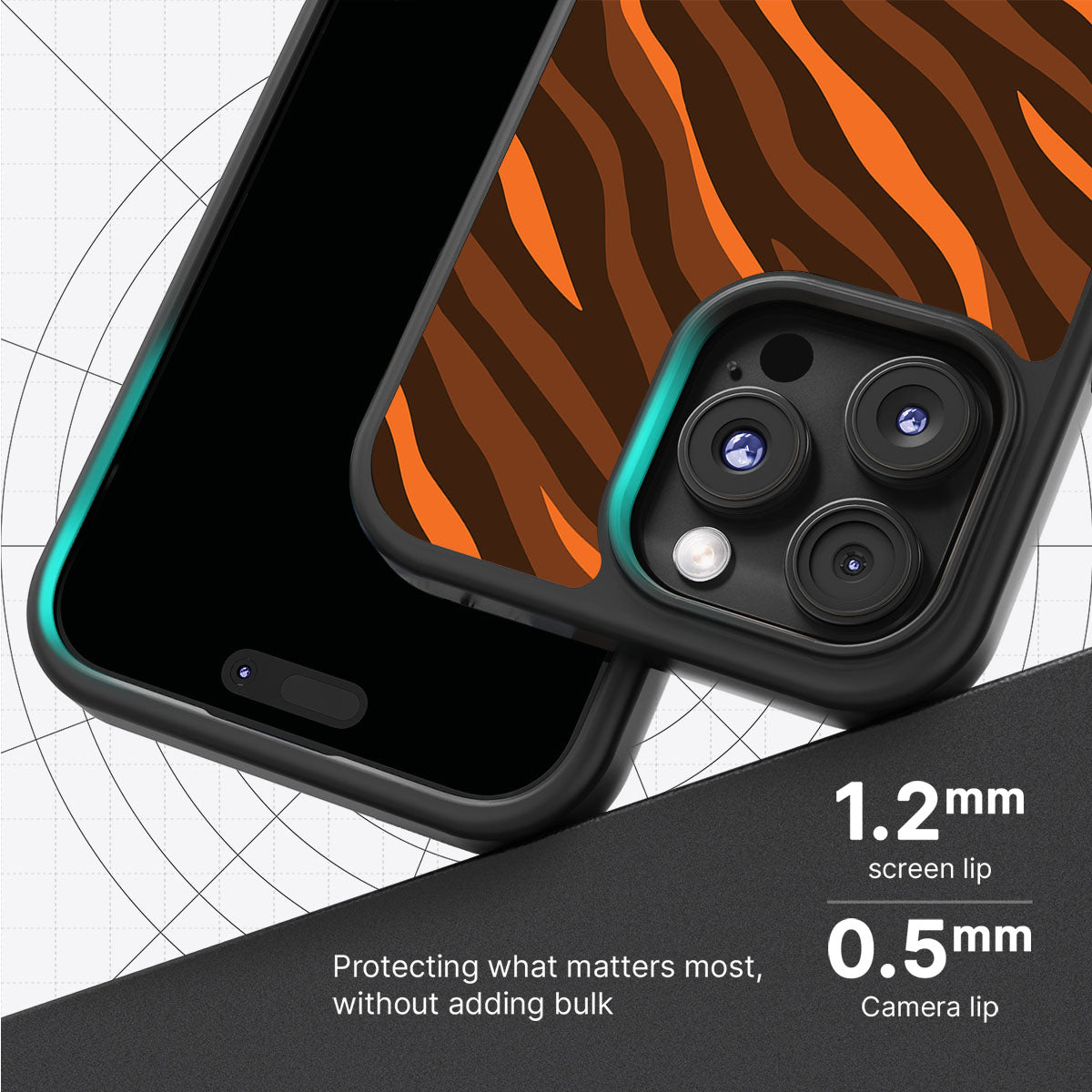 Tiger Trace - iPhone 16 Pro Max Case #case type_core (magsafe), #case type_core (non magsafe)