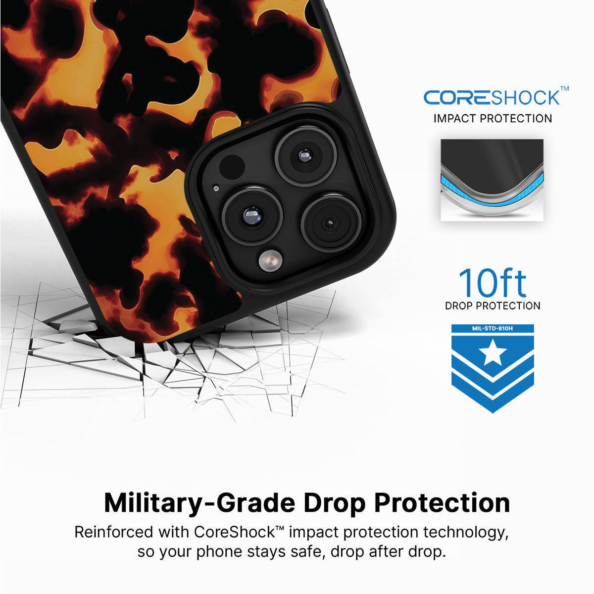 iPhone 16 Pro Max Case with MagSafe – Tortoise Shell