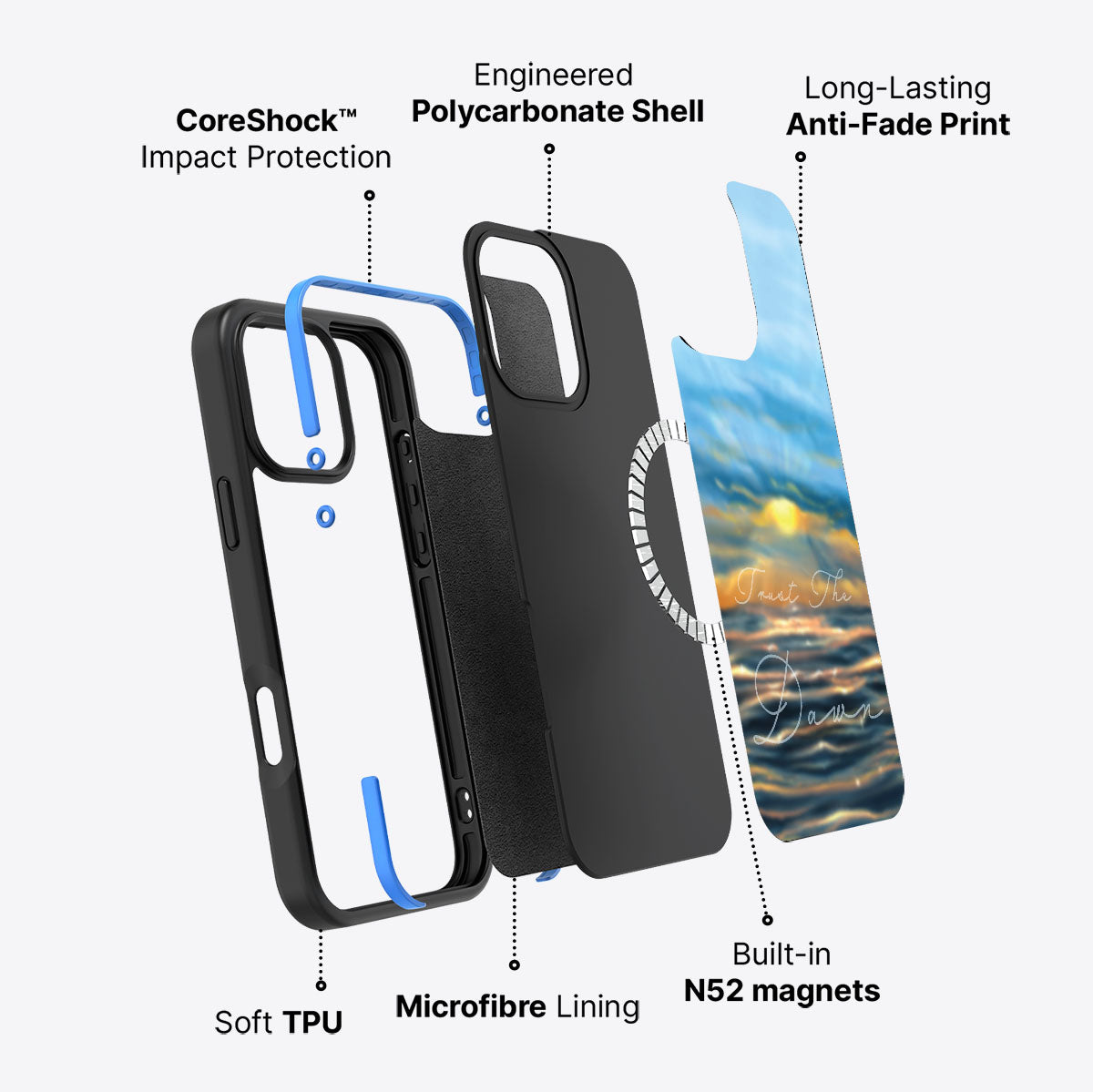 Trust the Dawn - iPhone 16 Pro Max Case #case type_core (magsafe)