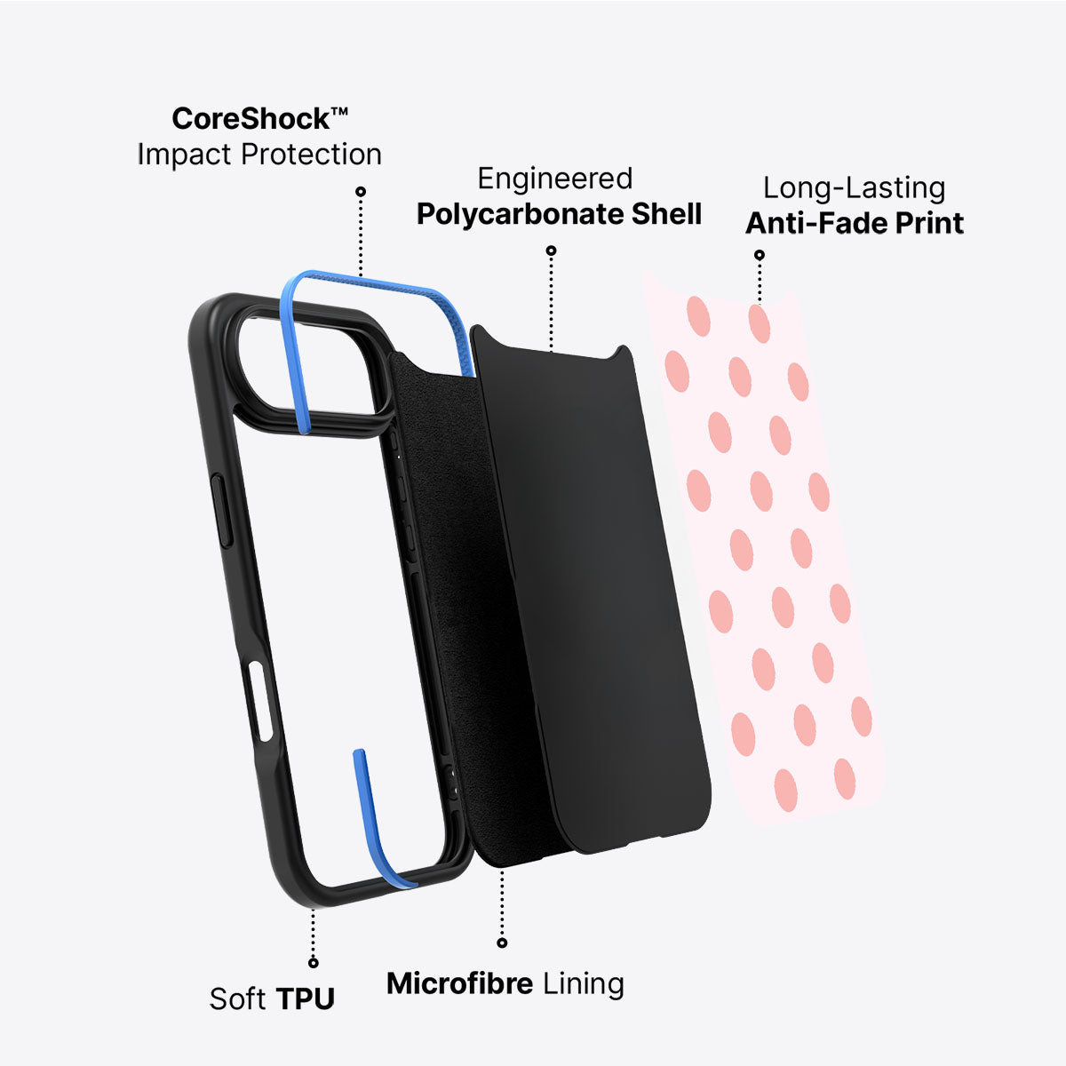 Blush Pearl - iPhone 17 Air Case #case type_core (non magsafe)