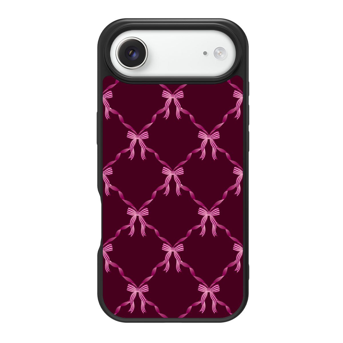 Bordeaux Bow - iPhone 17 Air Case #case type_core (magsafe), #case type_core (non magsafe)
