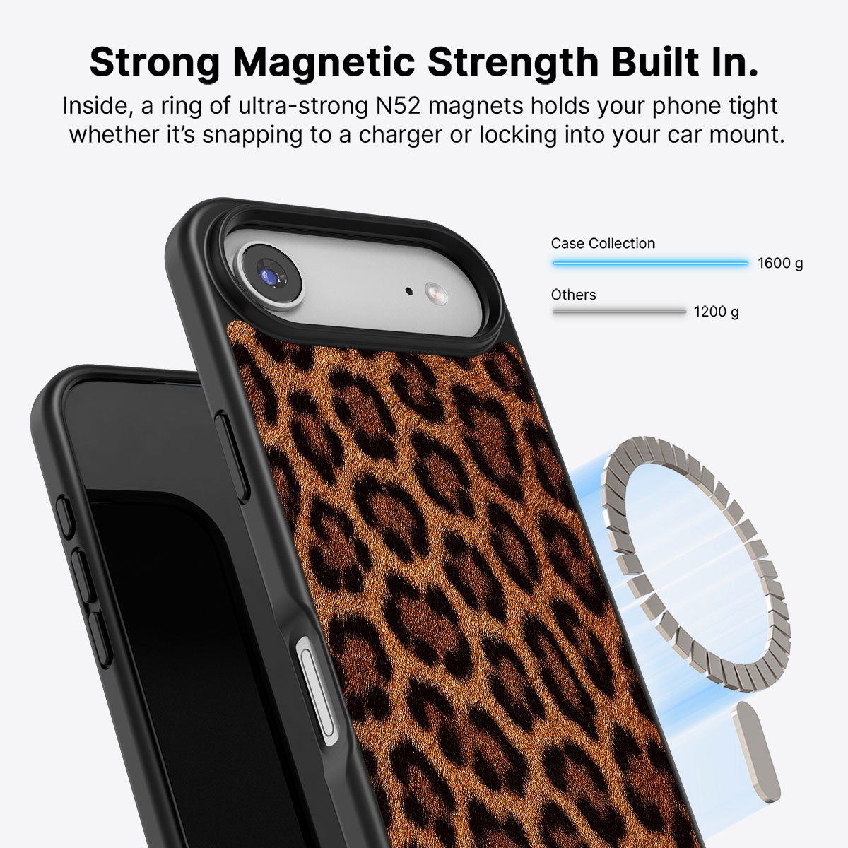 iPhone Air MagSafe case – Classic Leopard design