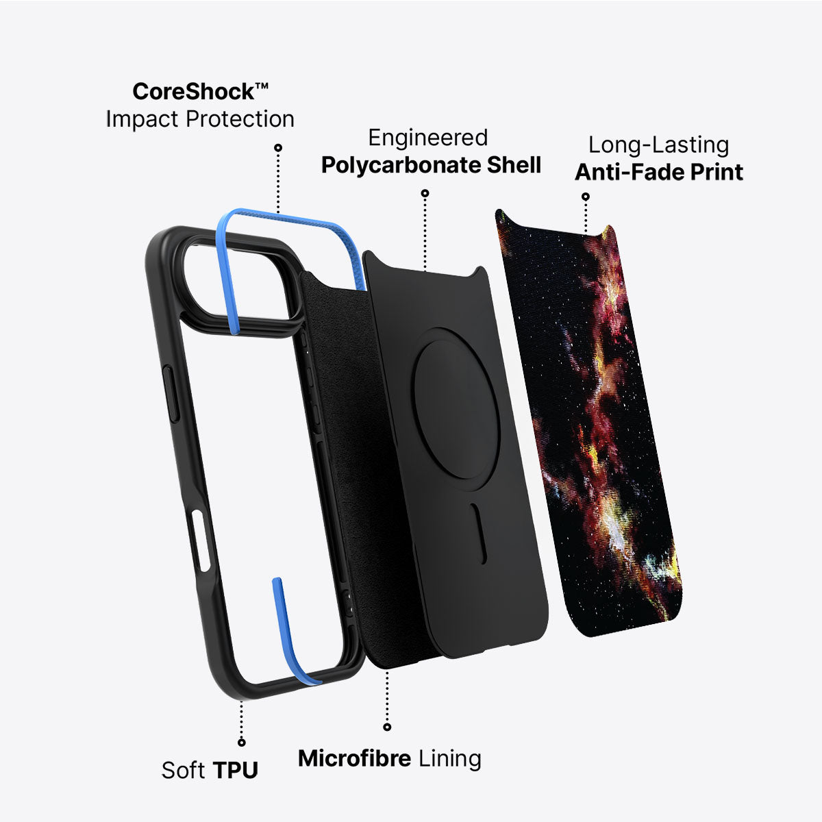 Cosmic Flare - iPhone 17 Air Case #case type_core (non magsafe)