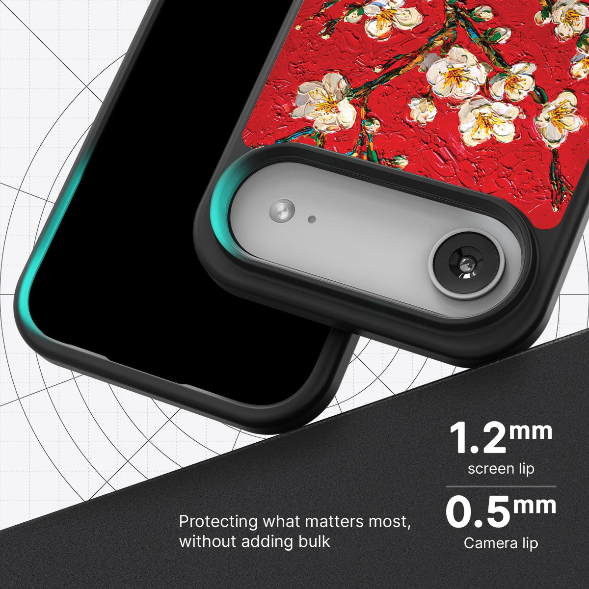 Crimson Blossom - iPhone 17 Air Case #case type_core (magsafe), #case type_core (non magsafe)