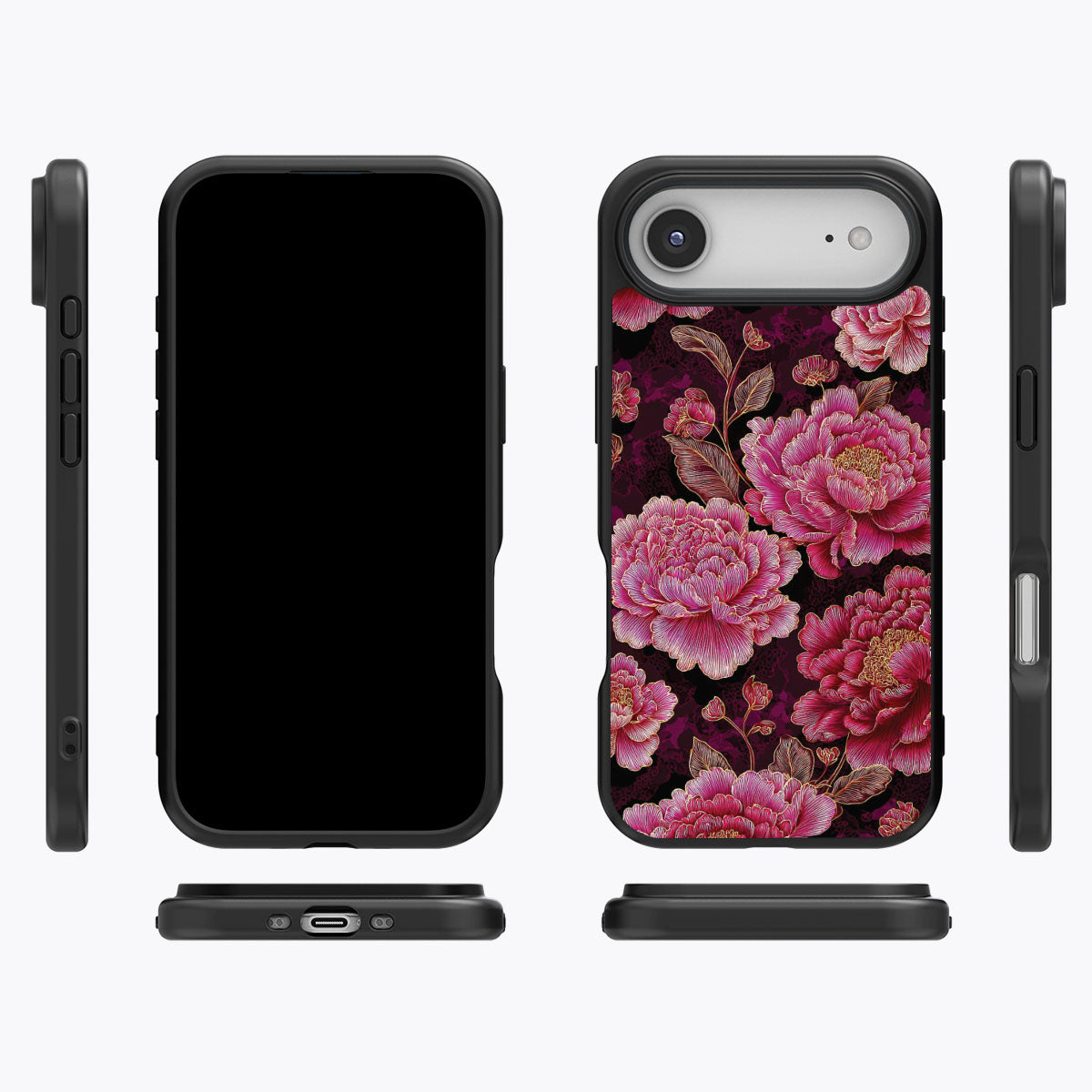 Floral Opulence iPhone Air case cover – multi-angle view