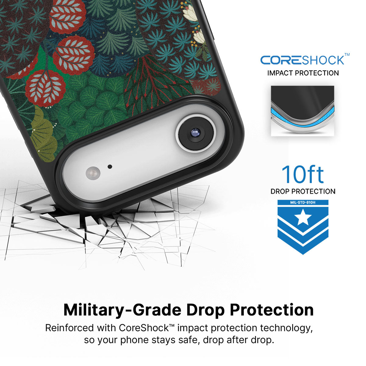 Flourishing Forests iPhone Air case with drop protection