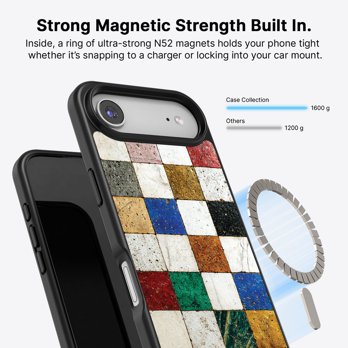 iPhone Air MagSafe case – Heritage Mosaic design