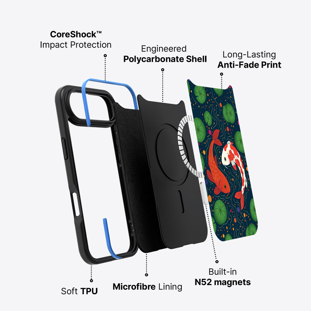 Koi Fish - iPhone 17 Air Case, #case type_core (magsafe)