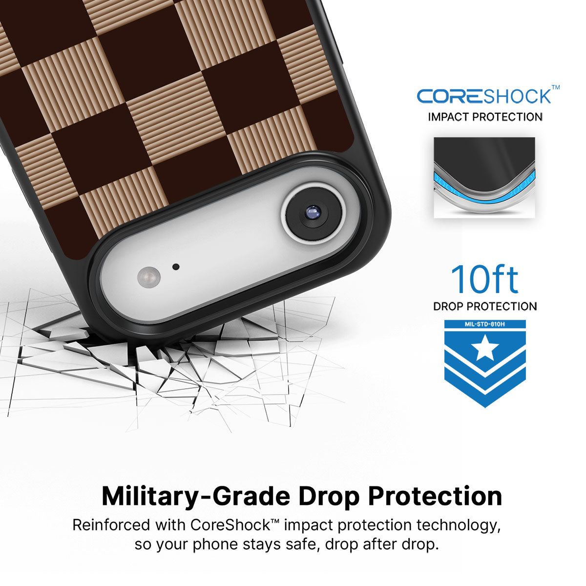 Latte Check - iPhone 17 Air Case #case type_core (magsafe), #case type_core (non magsafe)