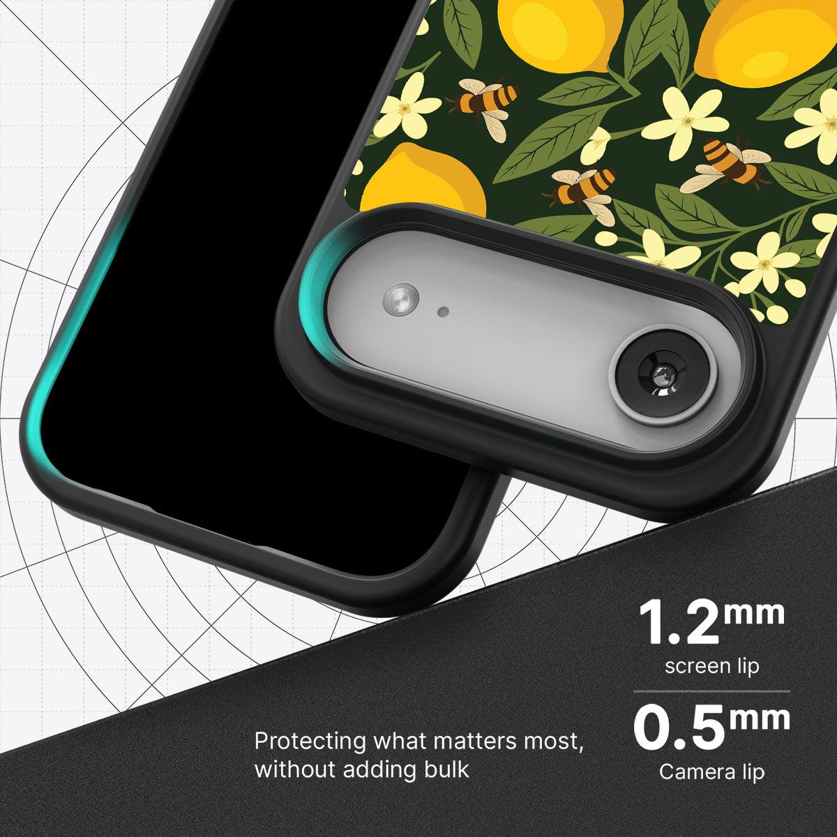 Lemon and Bees - iPhone 17 Air Case #case type_core (magsafe), #case type_core (non magsafe)