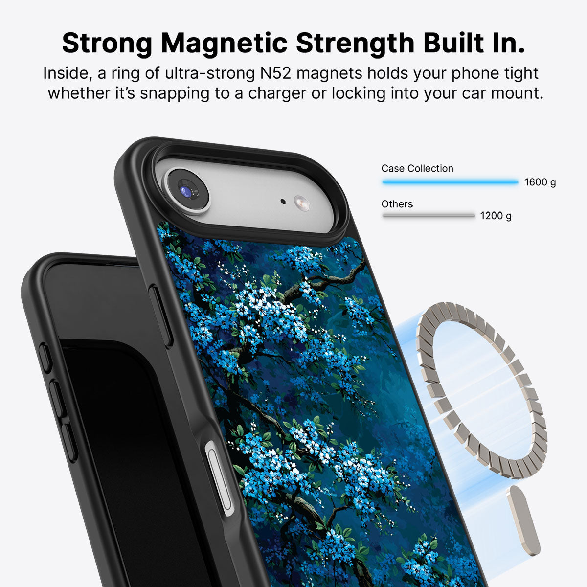 Moonlit Petals - iPhone 17 Air Case #case type_core (magsafe)