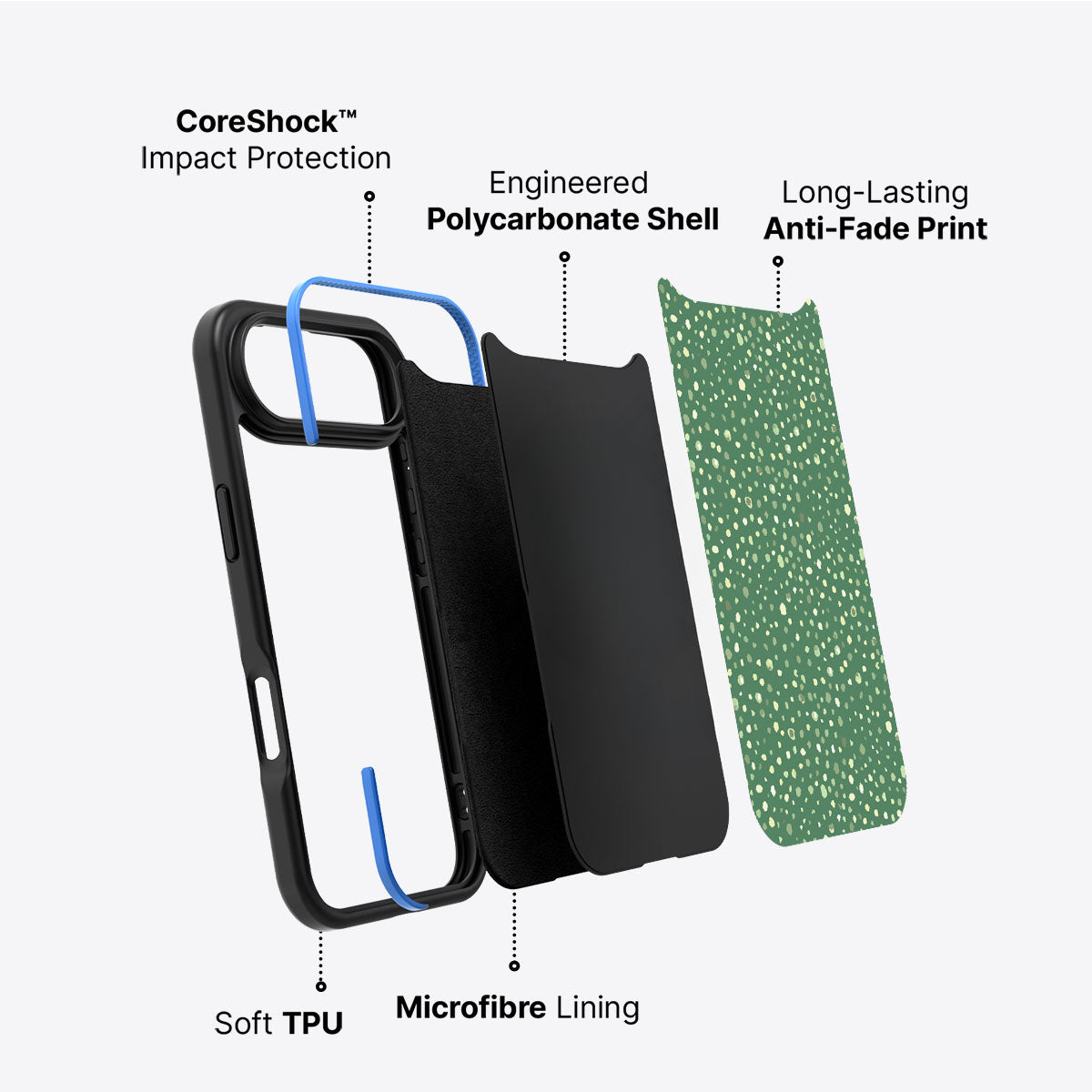 Moss Mosaic - iPhone 17 Air Case #case type_core (non magsafe)