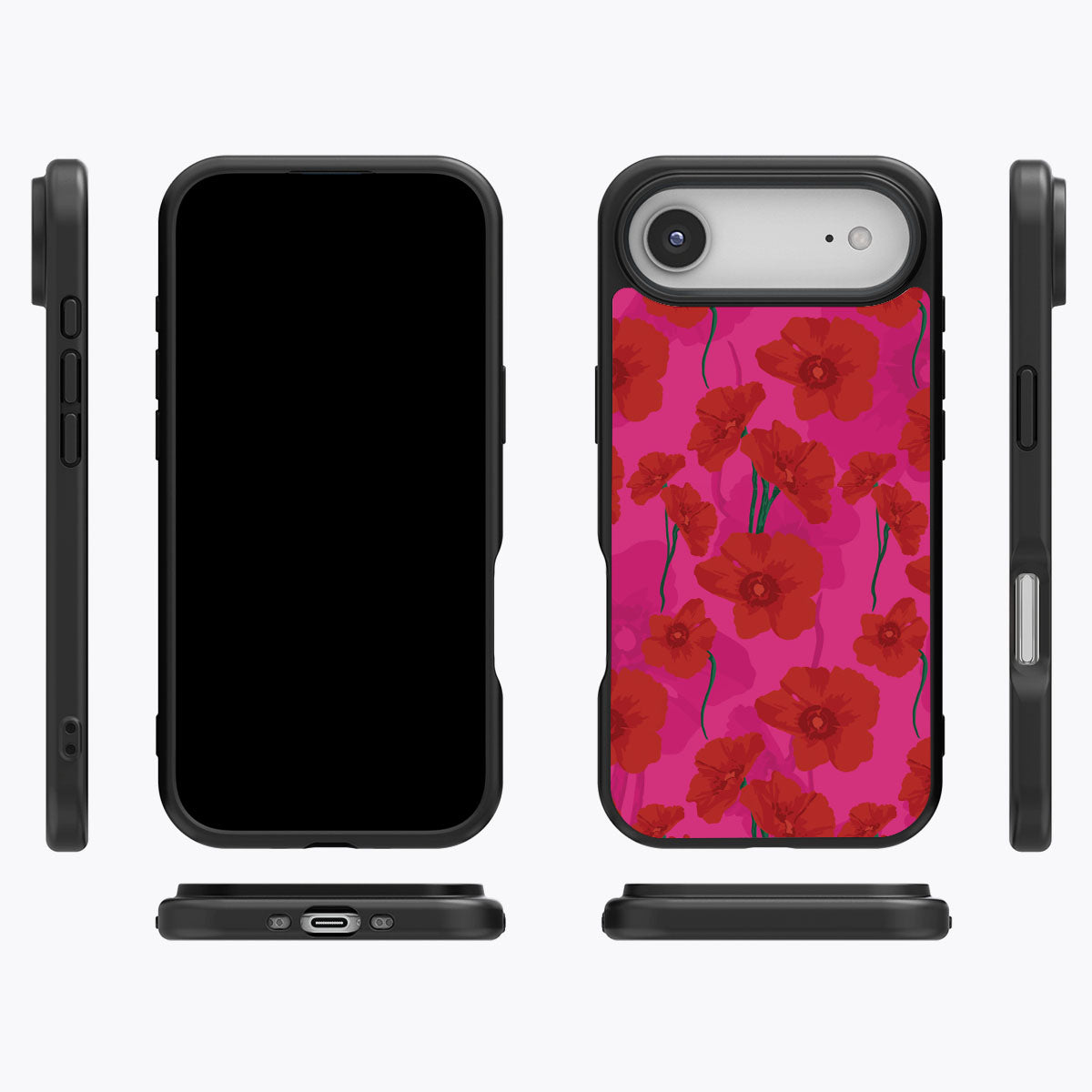 Pink Poppies - iPhone 17 Air Case #case type_core (magsafe), #case type_core (non magsafe)