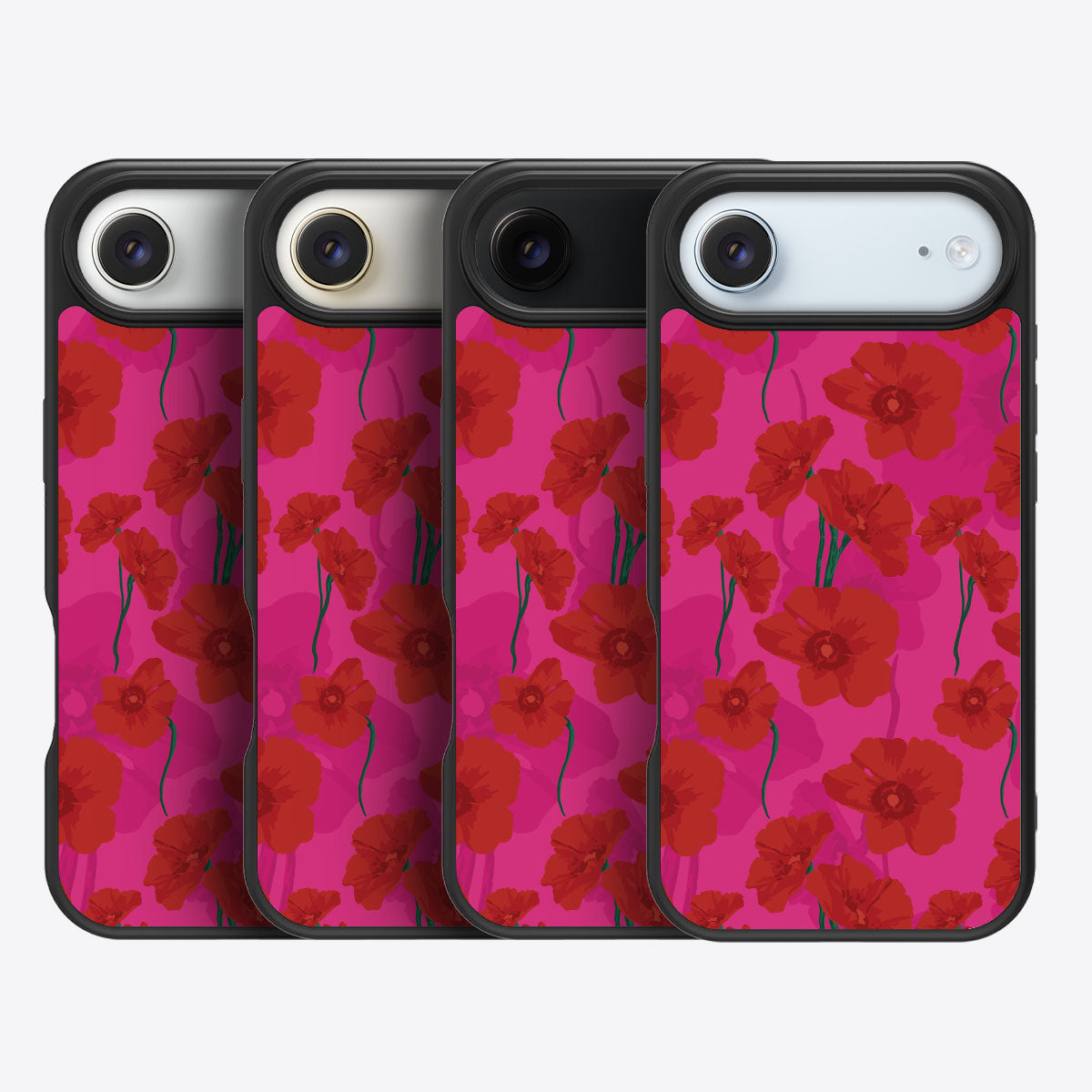 Pink Poppies - iPhone 17 Air Case #case type_core (magsafe), #case type_core (non magsafe)