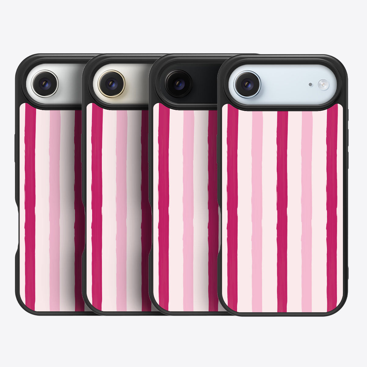 Pink Watercolor Stripes - iPhone 17 Air Case #case type_core (magsafe), #case type_core (non magsafe)