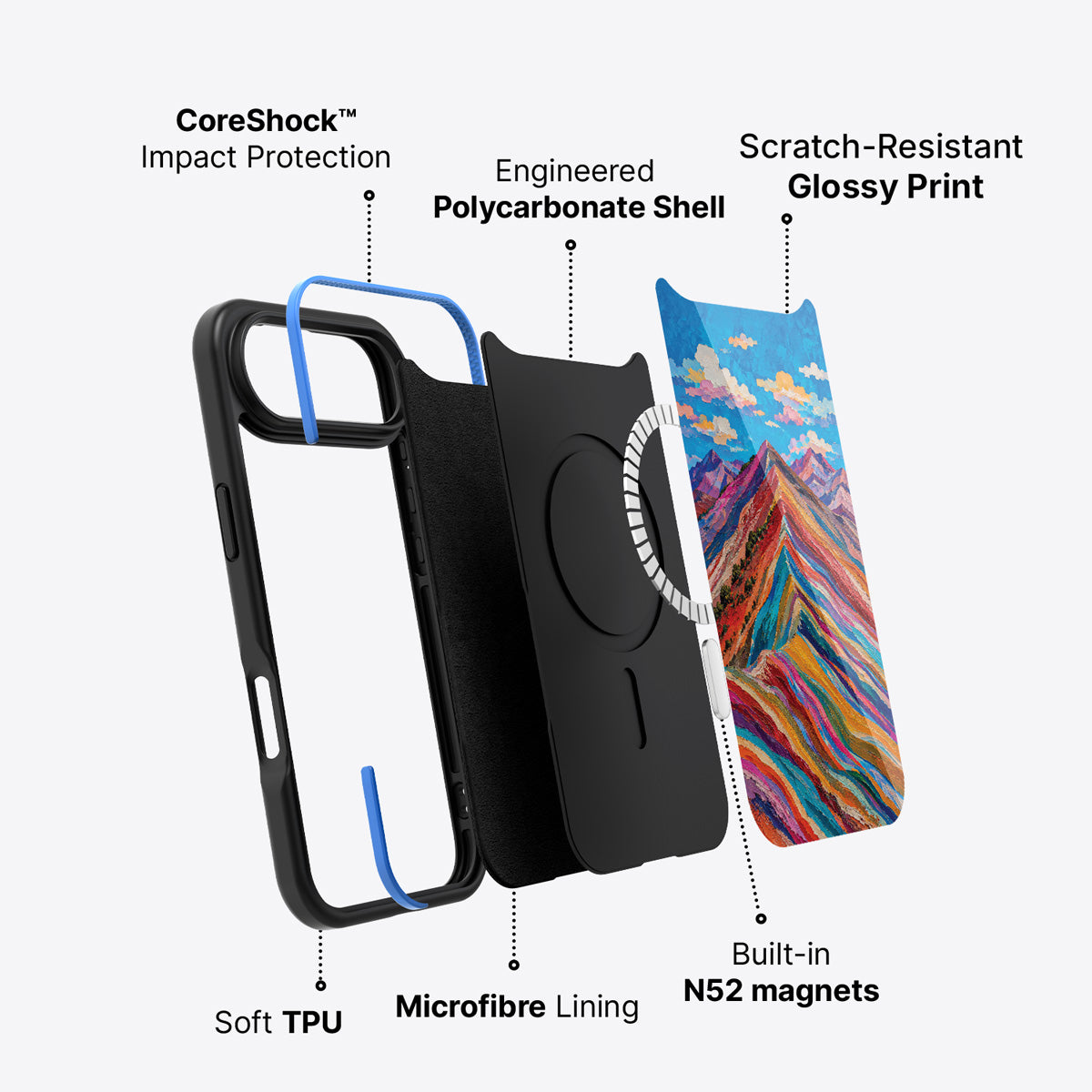 iPhone Air case construction – Spectrum Ridge phone case