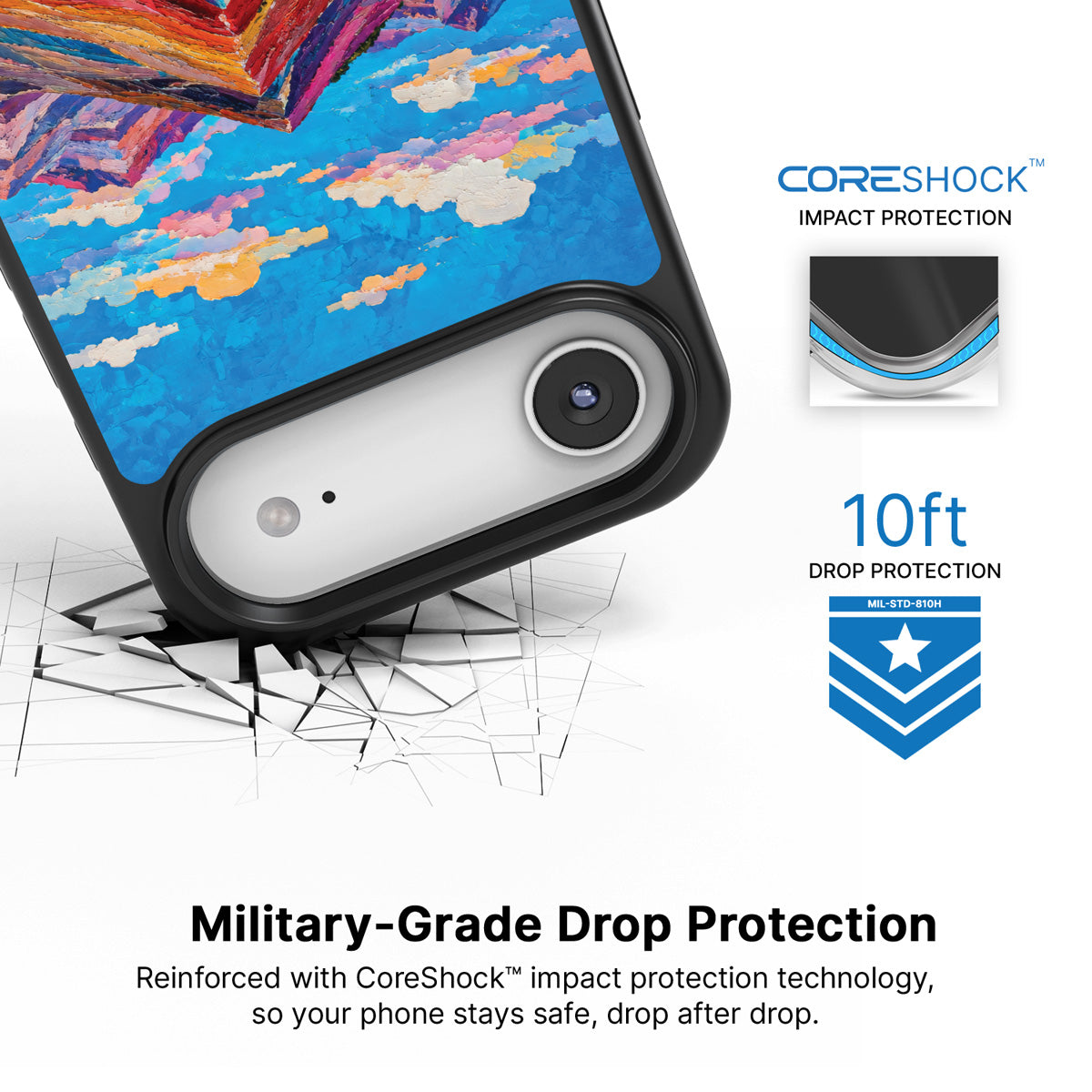 Spectrum Ridge iPhone Air case with drop protection