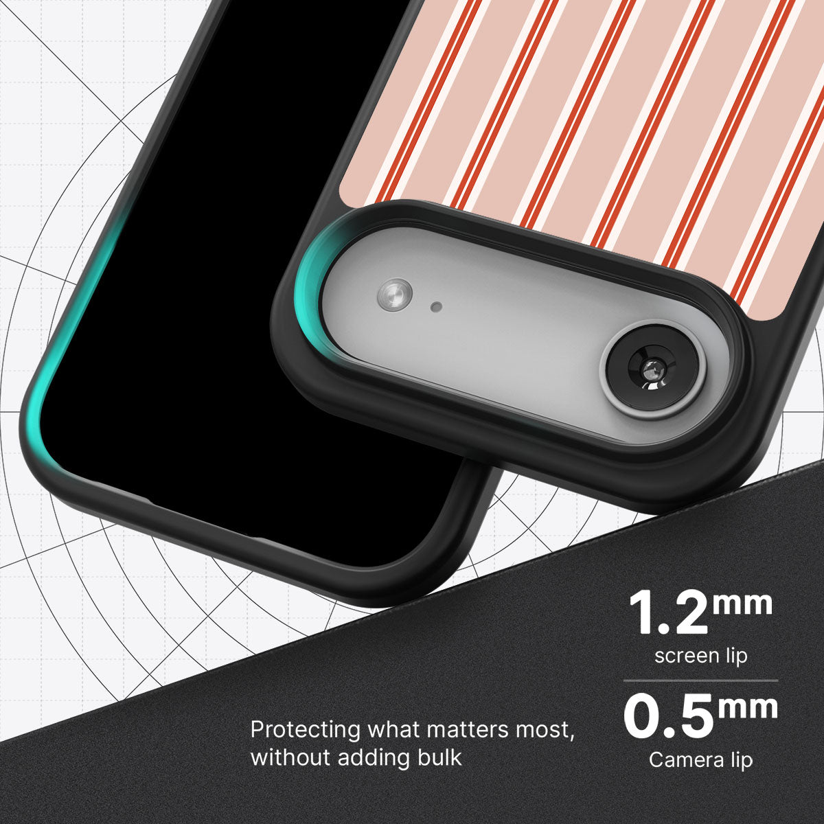 Vermillion Streak - iPhone 17 Air Case #case type_core (magsafe), #case type_core (non magsafe)