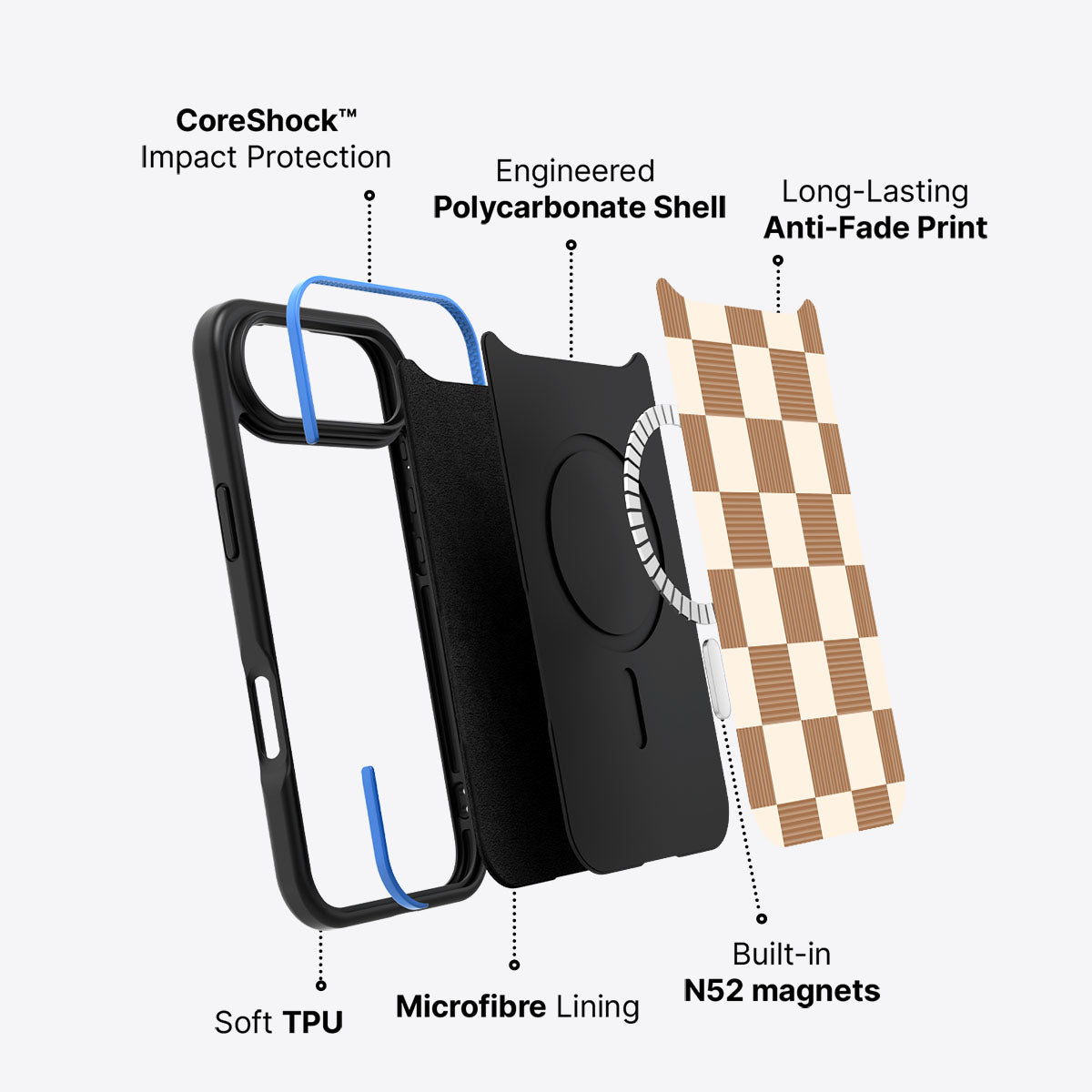 Vintage Mocha - iPhone 17 Air Case #case type_core (magsafe)