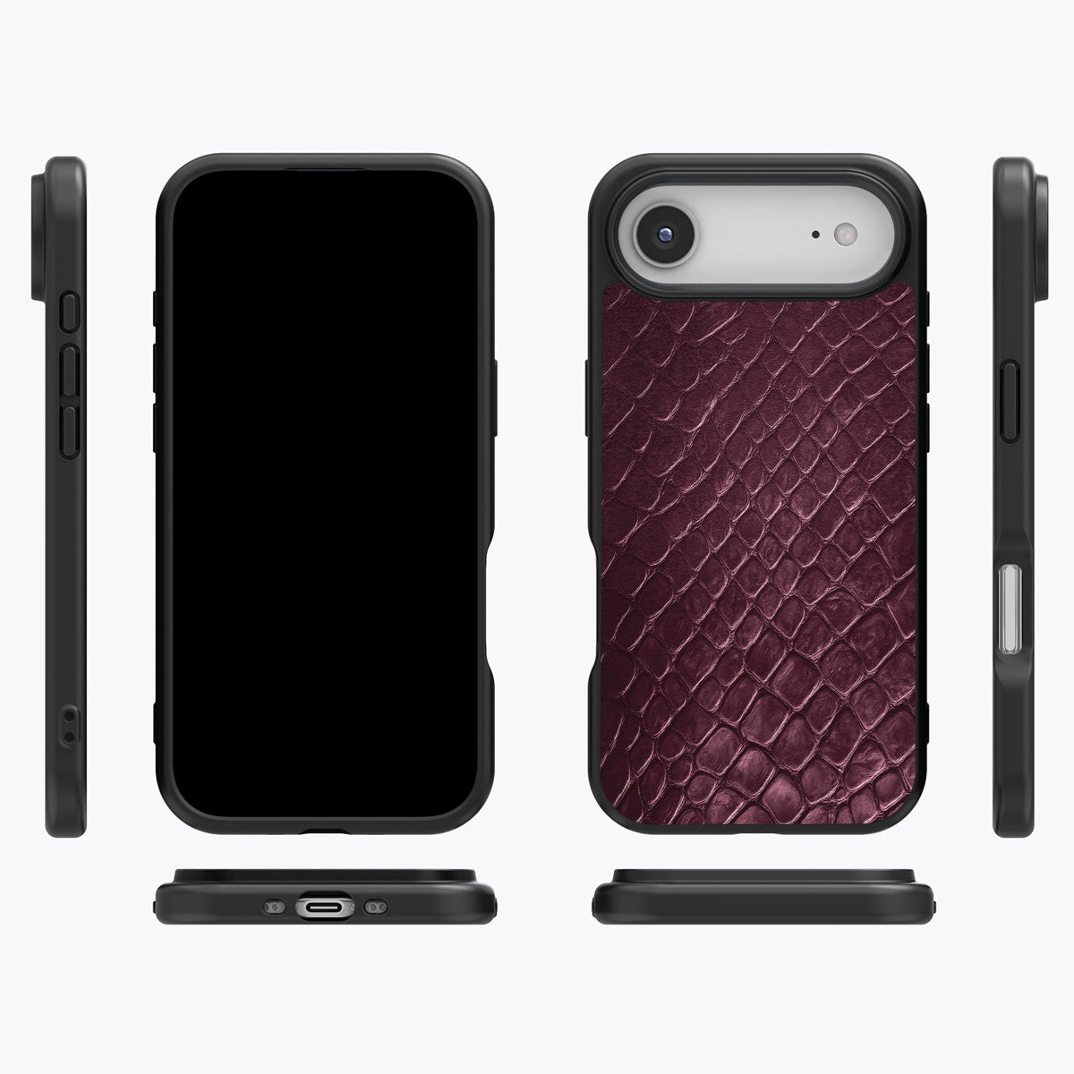 Wine Python iPhone Air case cover – multi-angle view