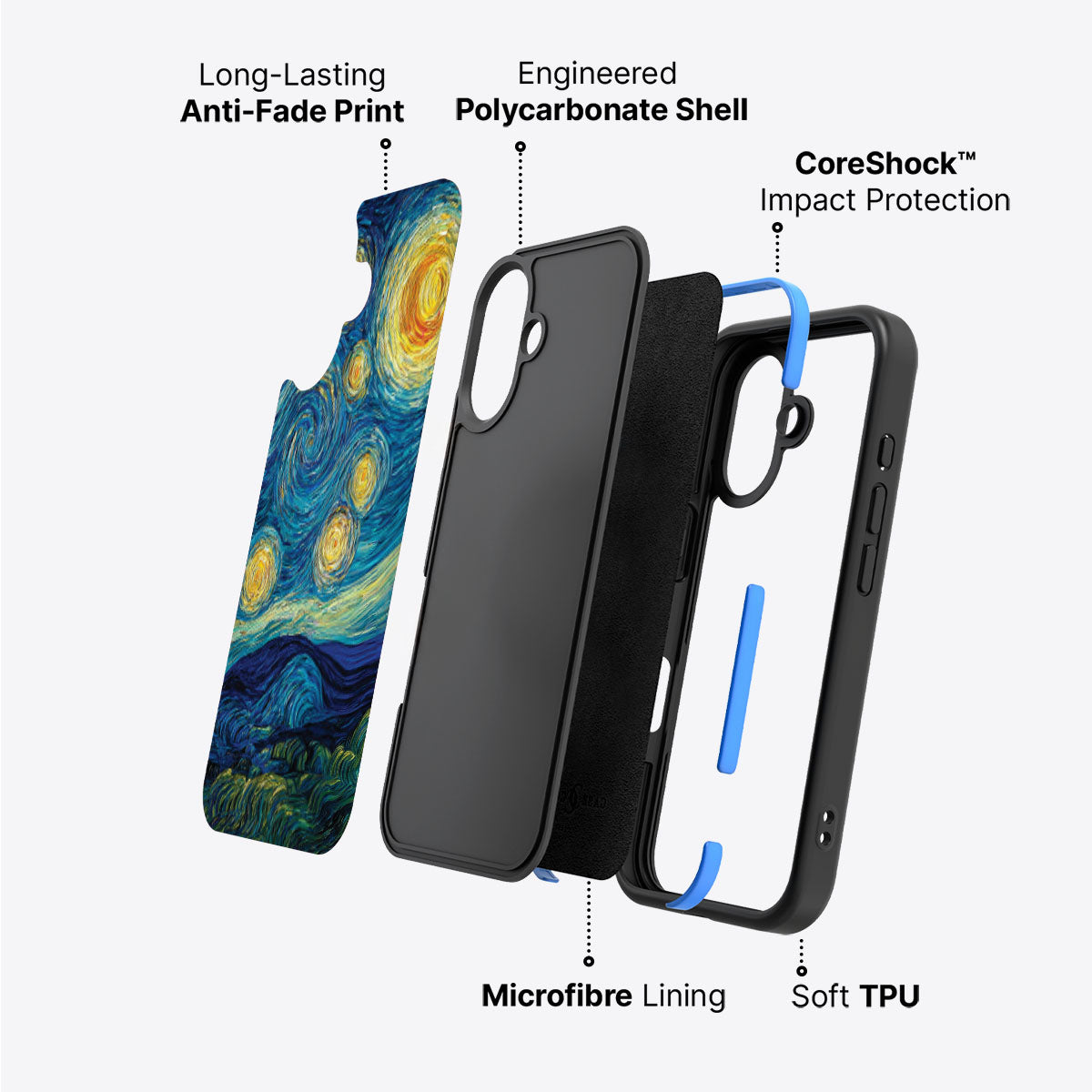 Astral Waves - iPhone 17 Case #case type_core (non magsafe)