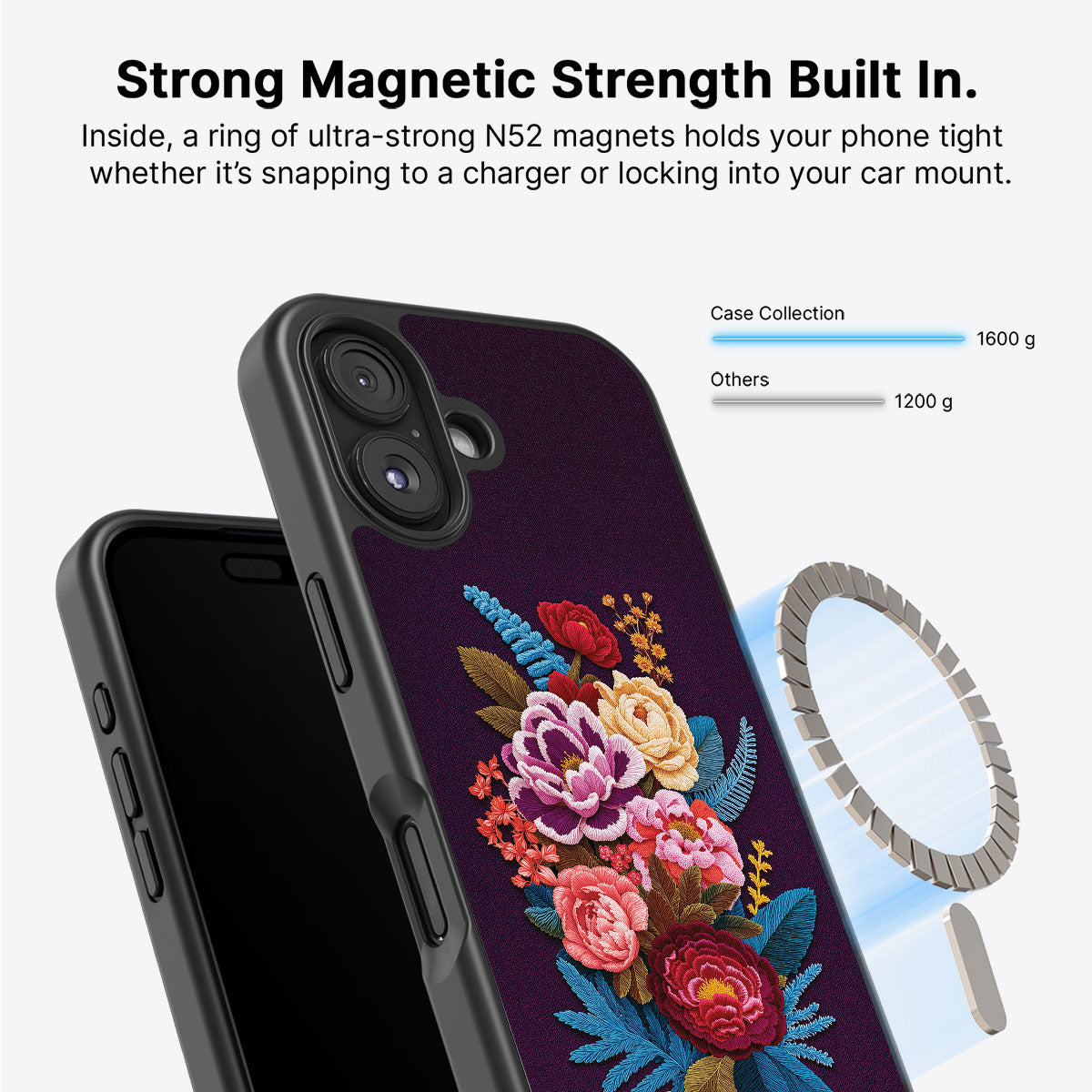 iPhone 17 Case with MagSafe – Baroque Bloom