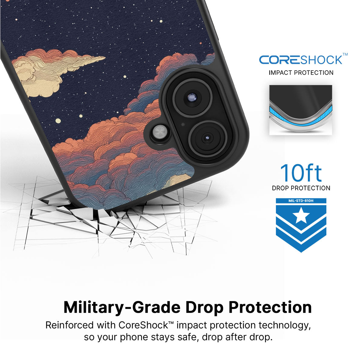 Blushed Moon - iPhone 17 Case #case type_core (magsafe), #case type_core (non magsafe)