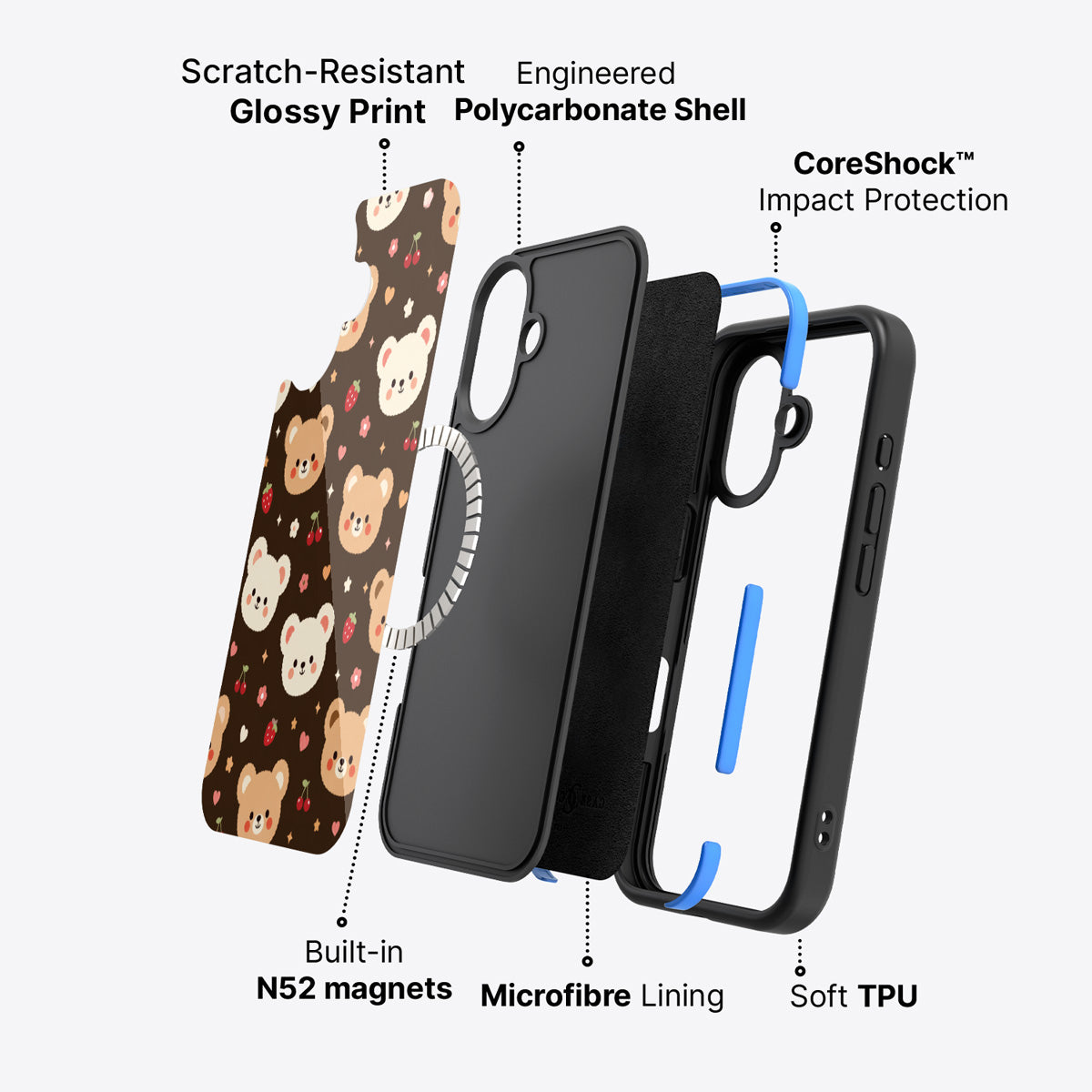 iPhone 17 case construction – Cocoa Cuddles phone case