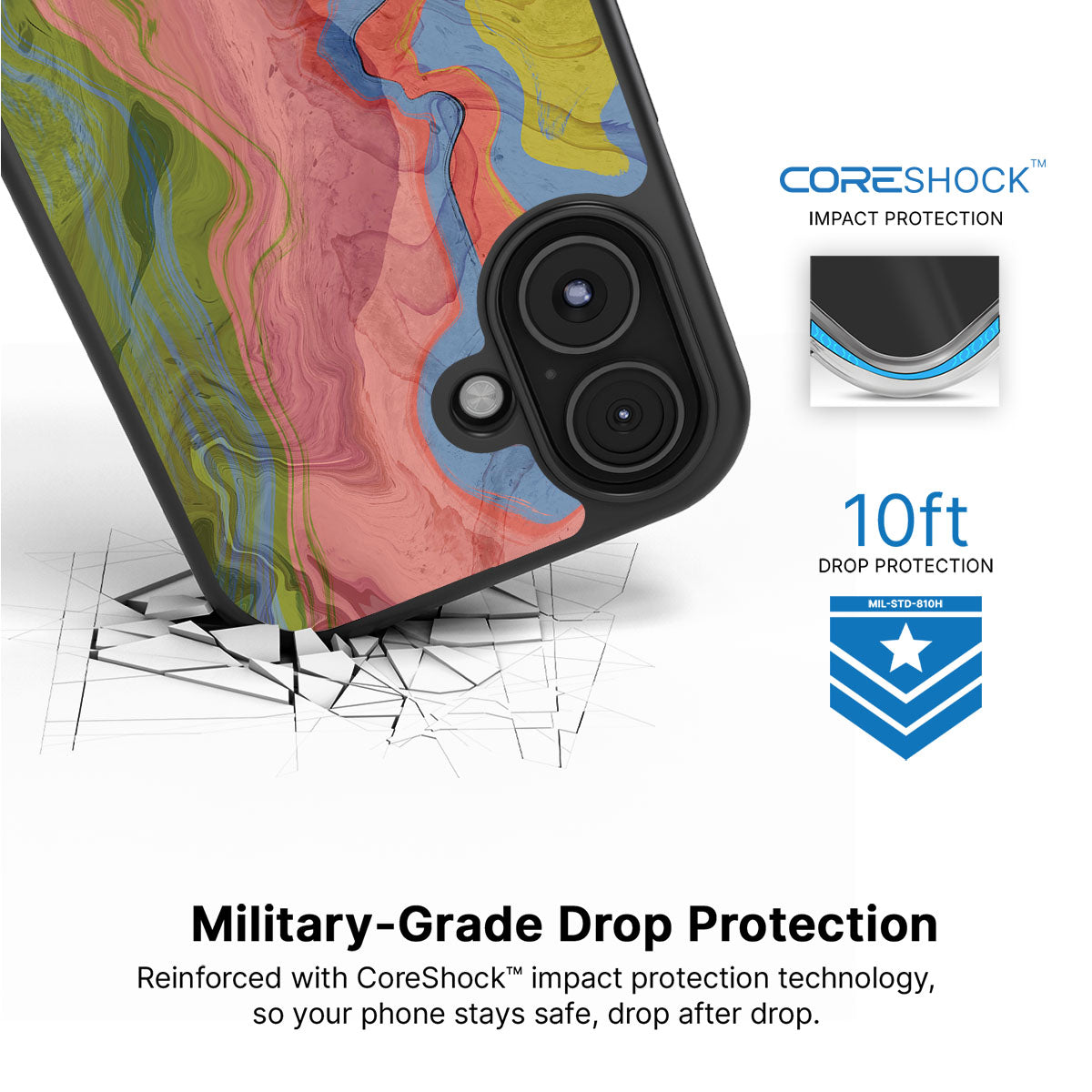 Coloured Rivers - iPhone 17 Case, #case type_core (magsafe), #case type_core (non magsafe)
