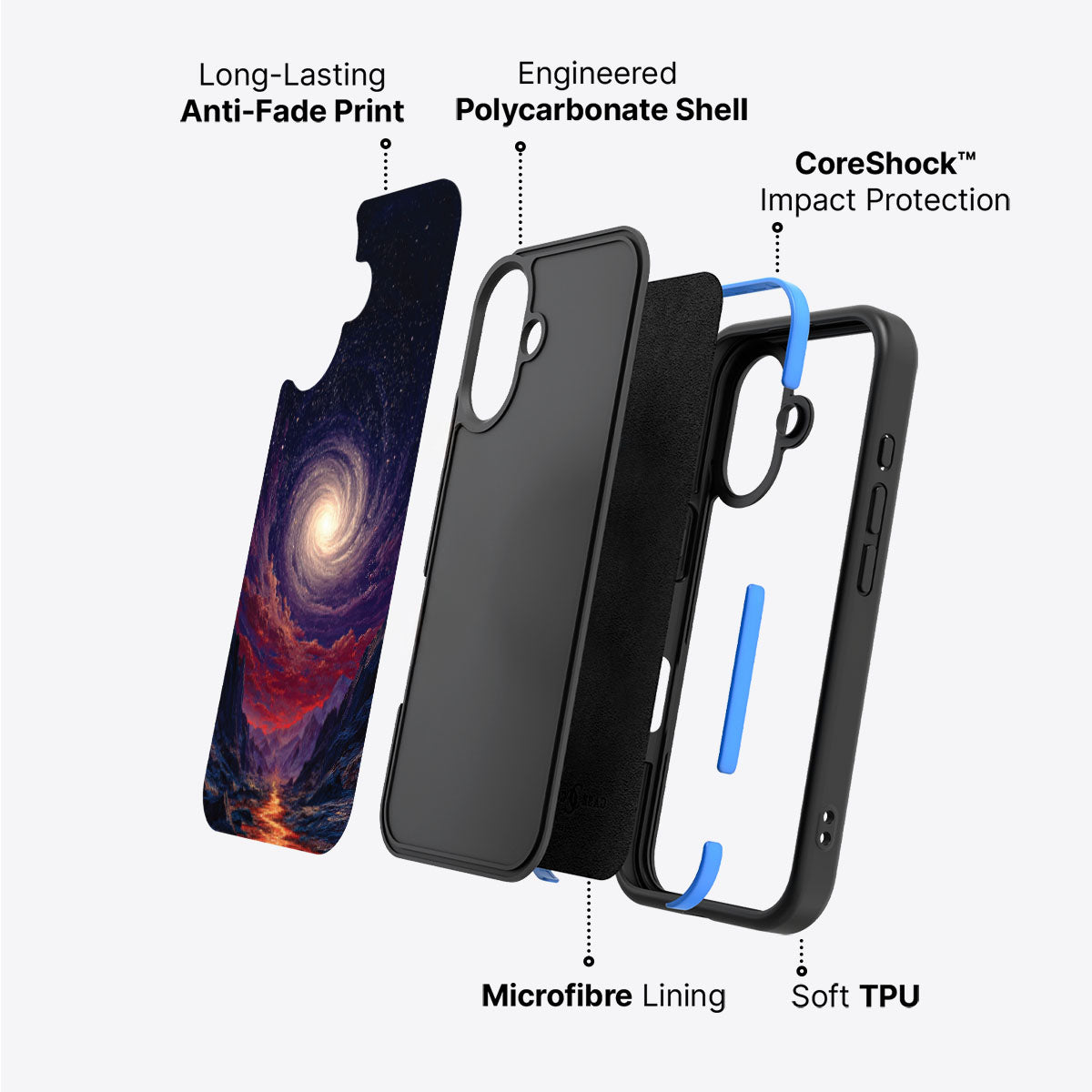 Cosmic Vortex - iPhone 17 Case #case type_core (non magsafe)