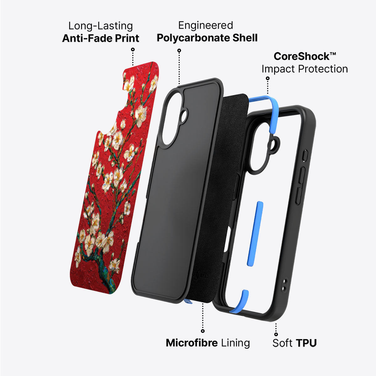 Crimson Blossom - iPhone 17 Case #case type_core (non magsafe)