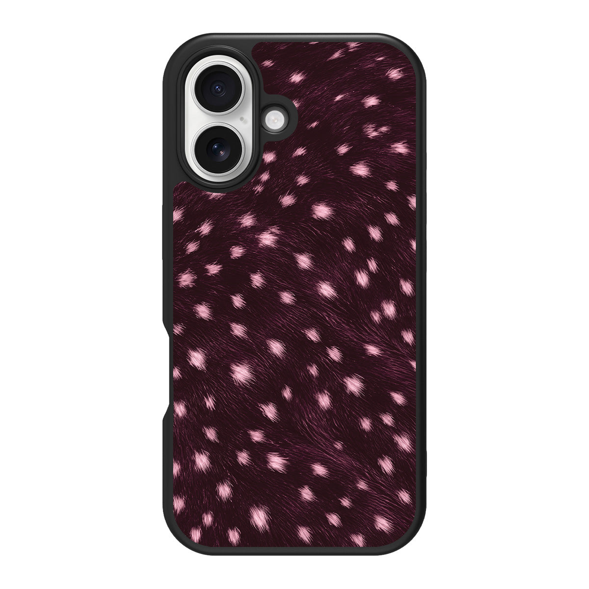 Fawn Spots design back view – iPhone 17 case
