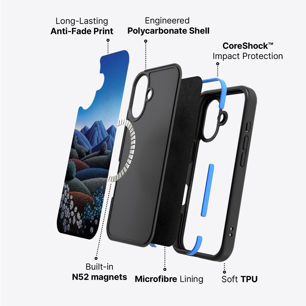 iPhone 17 Case with MagSafe – Indigo Hills