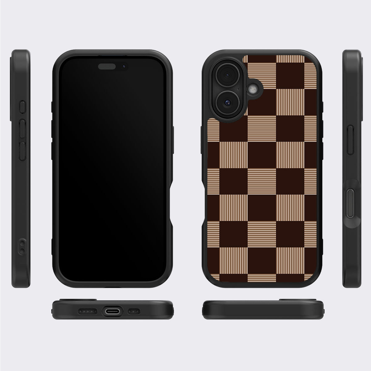 Latte Check - iPhone 17 Case  #case type_core (magsafe), #case type_core (non magsafe)