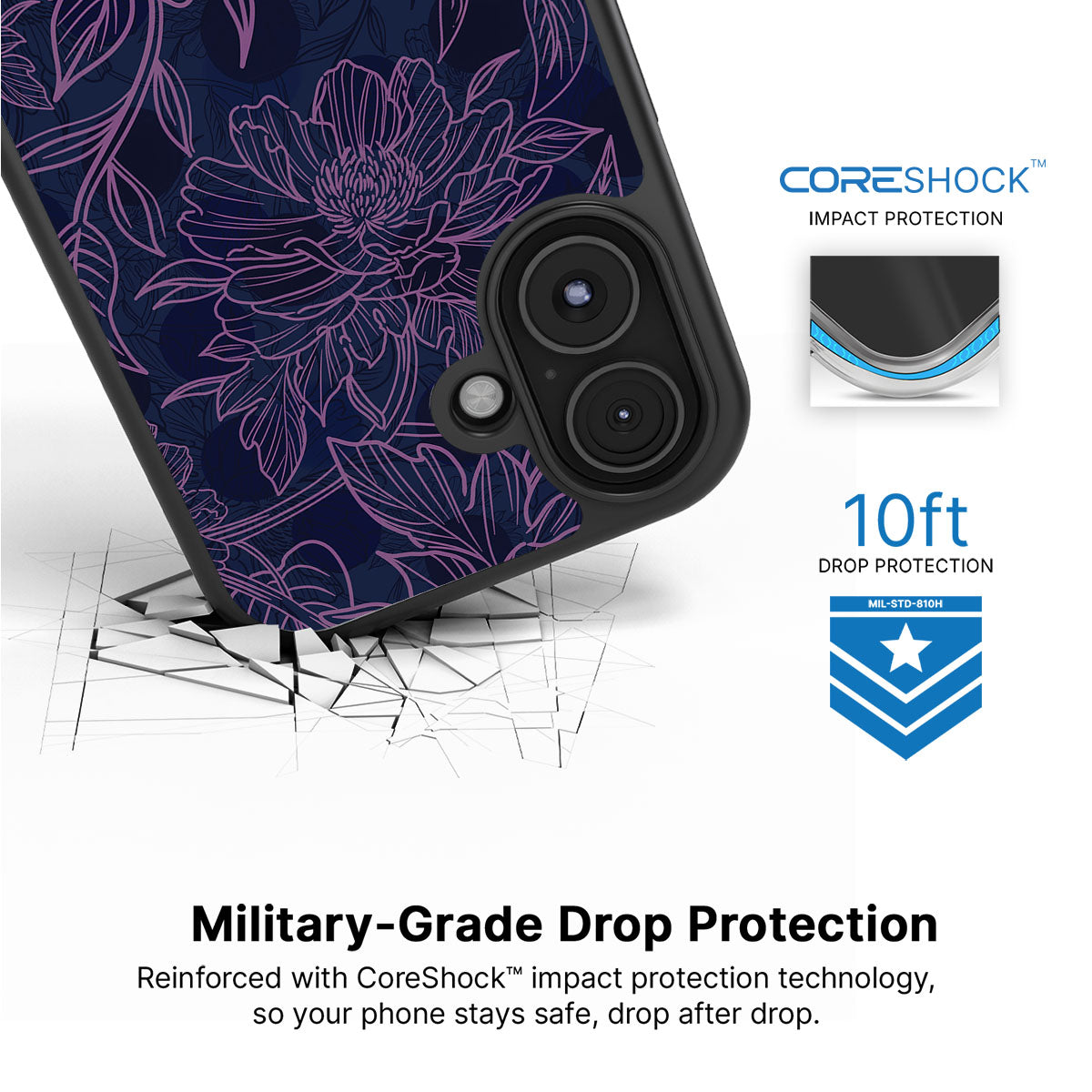 Luminous Blooms - iPhone 17 Case #case type_core (magsafe), #case type_core (non magsafe)