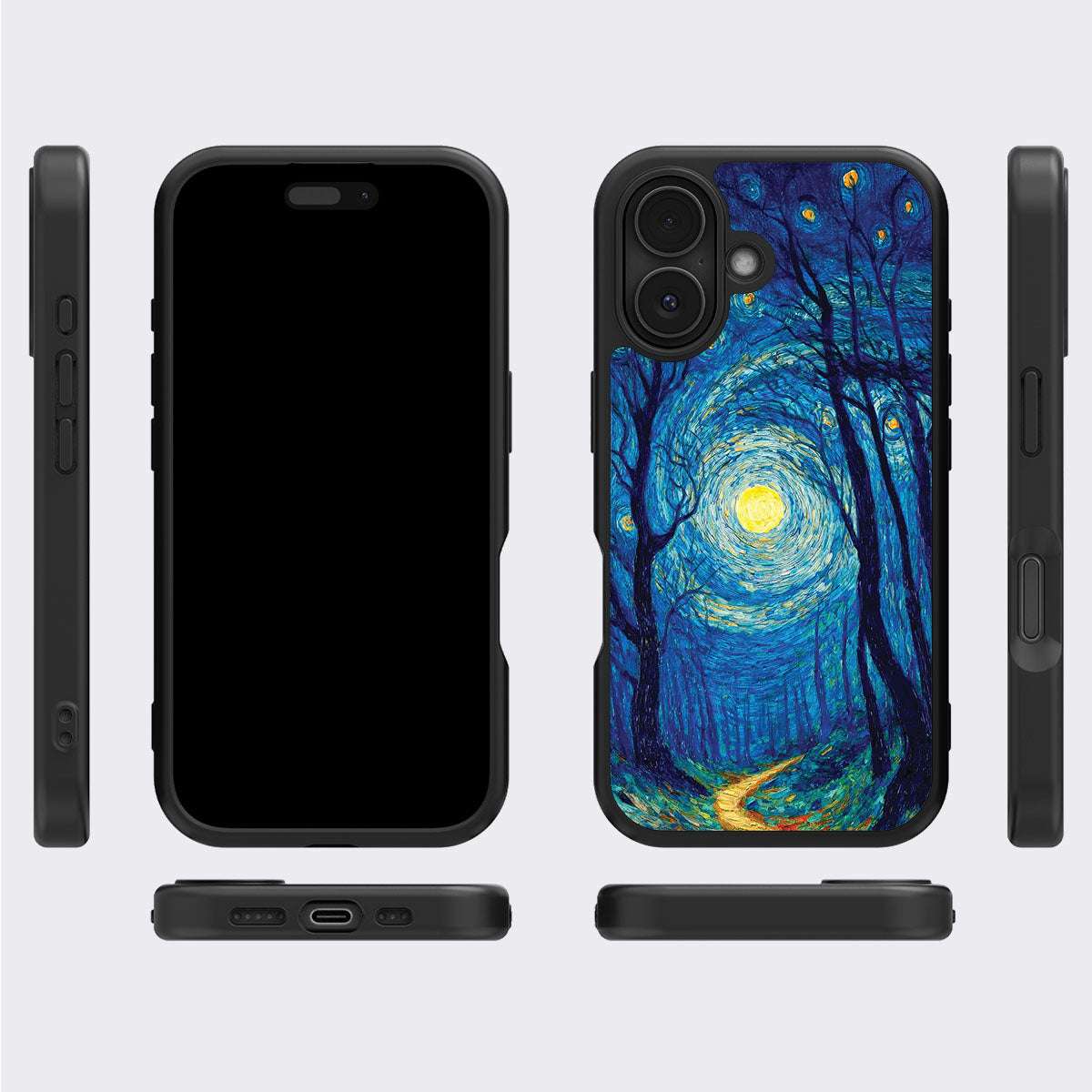 iPhone 17 Case with MagSafe – Moonlit Forest