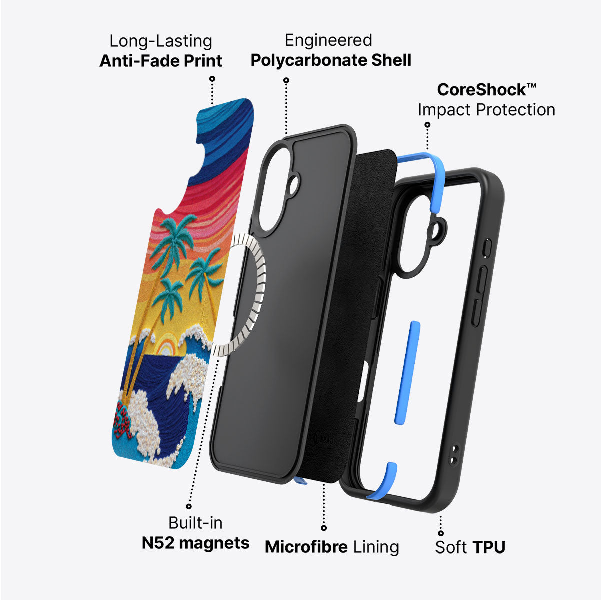 iPhone 17 Case with MagSafe – Paper Tropics