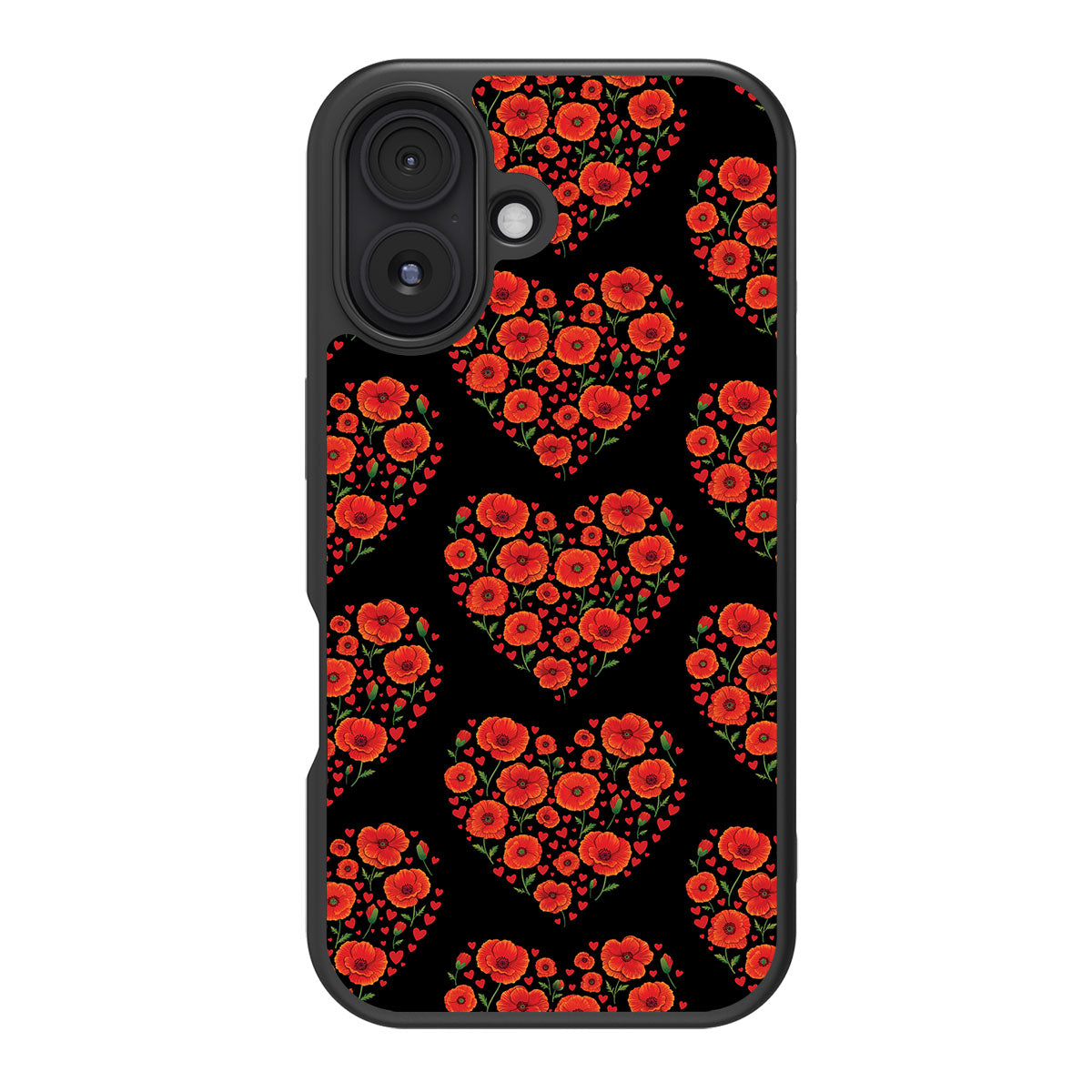 Poppy Heart - iPhone 17 Case #case type_core (magsafe), #case type_core (non magsafe)