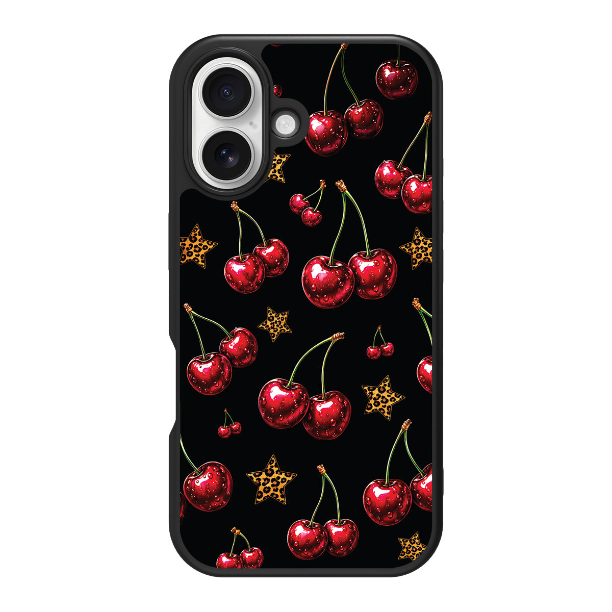 Rebel Cherry design back view – iPhone 17 case