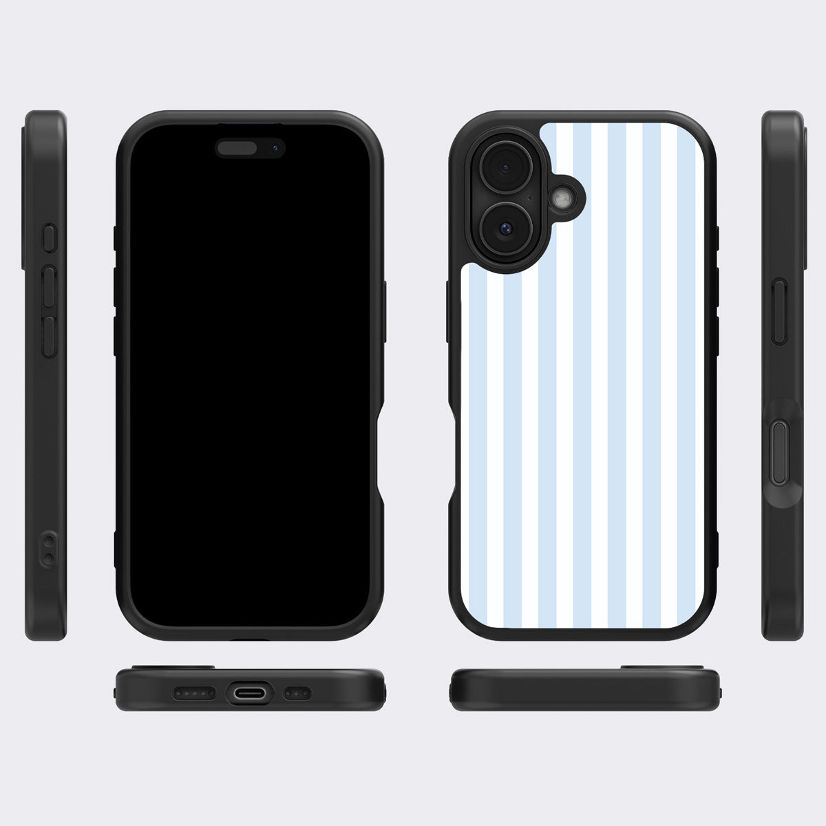 Riviera iPhone 17 case cover – multi-angle view