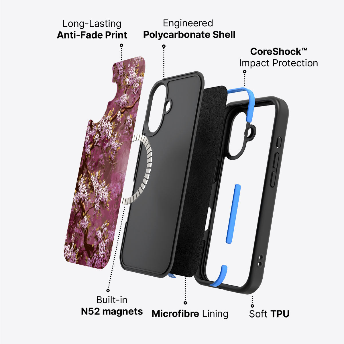 Rose Whisper - iPhone 17 Case #case type_core (magsafe)