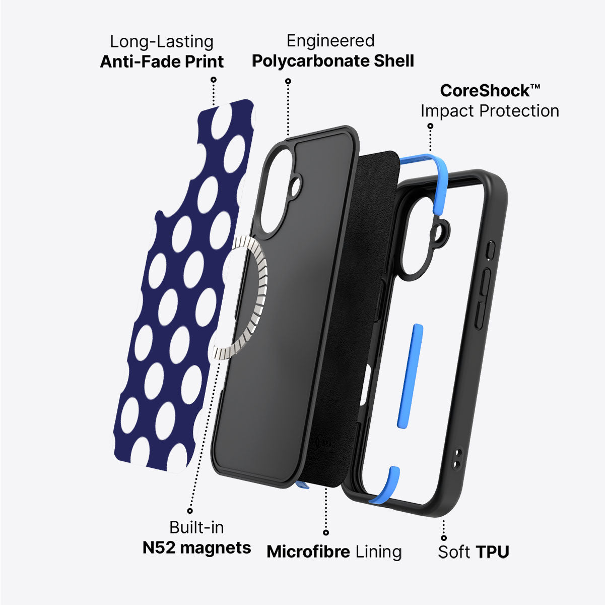 Sighting Moons - iPhone 17 Case #case type_core (magsafe)